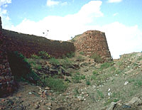 Curtain wall and bastions